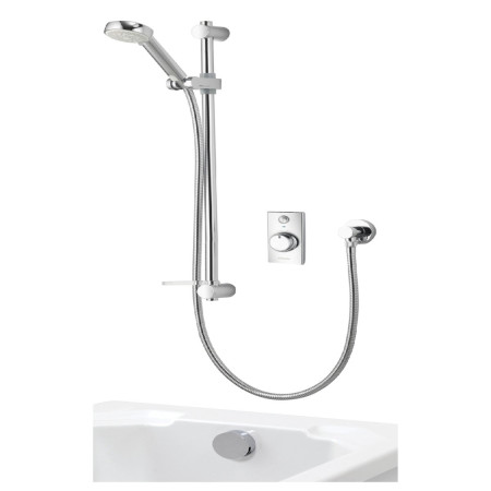 Aqualisa Visage Q Smart Shower Concealed with Adj Head and Bath Fill - HP/Combi