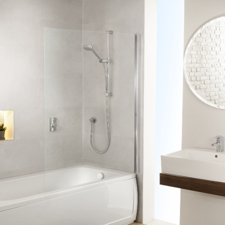 Aqualisa Visage Q Smart Shower Concealed with Adj Head and Bath Fill - HP/Combi Room Setting
