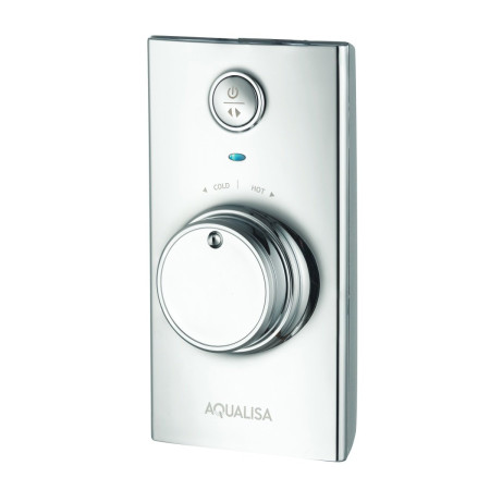 Aqualisa Visage Q Smart Shower Concealed with Adj and Wall Fixed Head - Gravity Pumped - Controller