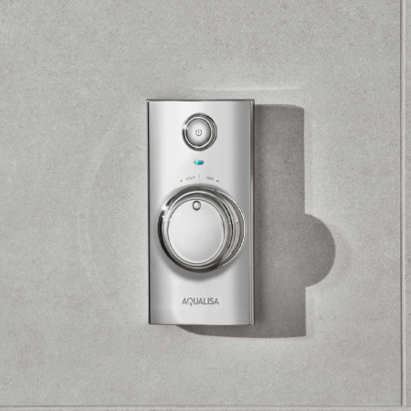 Aqualisa Visage Q Smart Shower Concealed with Fixed Head - Gravity Pumped Room Setting Controller