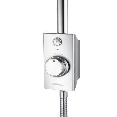 Aqualisa Visage Q Smart Shower Exposed with Adj Head - HP/Combi exposed control