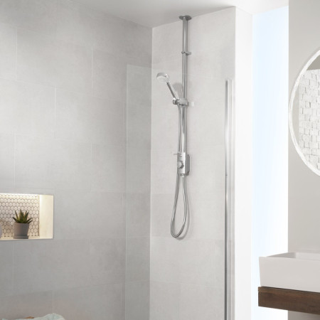Aqualisa Visage Q Smart Shower Exposed with Adj Head - HP/Combi Room Setting