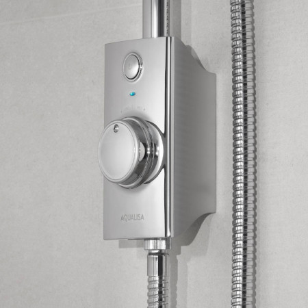Aqualisa Visage Q Smart Shower Exposed with Adj Head - Gravity Pumped Controller