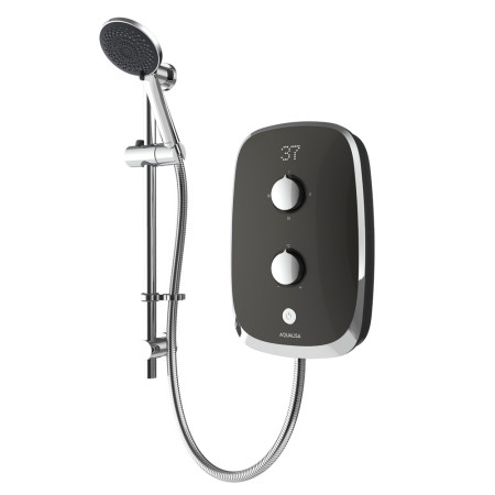 MOGC85 Aqualisa eMotion 8.5kw Electric Shower in Space Grey Cutout Image