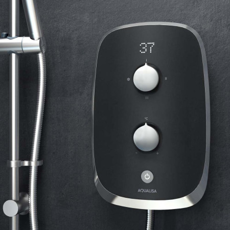 Aqualisa eMotion 10.5kw Electric Shower in Space Grey