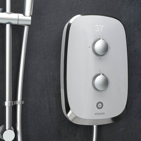 Aqualisa eMotion 9.5kw Electric Shower in Arctic White