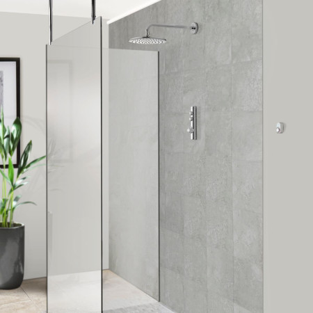 Aqualisa iSystem Smart Concealed Shower with Wall Fixed Head - HP/Combi Room Setting