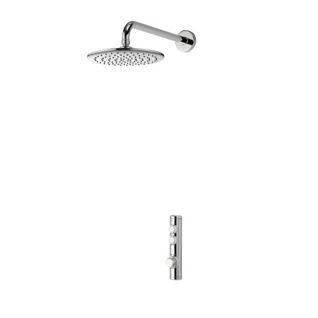 Aqualisa iSystem Smart Concealed Shower with Wall Fixed Head - Gravity Pumped