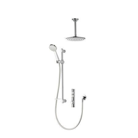 Aqualisa iSystem Smart Concealed Shower with Adjustable and Ceiling Fixed Heads - HP/Combi