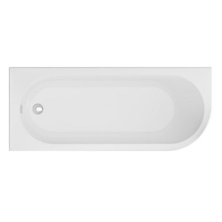 Beauforté Biscay Curved 1600 x 725mm Single Ended Left Handed Bath