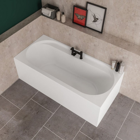 42.0282 Beaufort Biscay Reef 1700 x 800mm Double Ended Bath with a Bath Filler