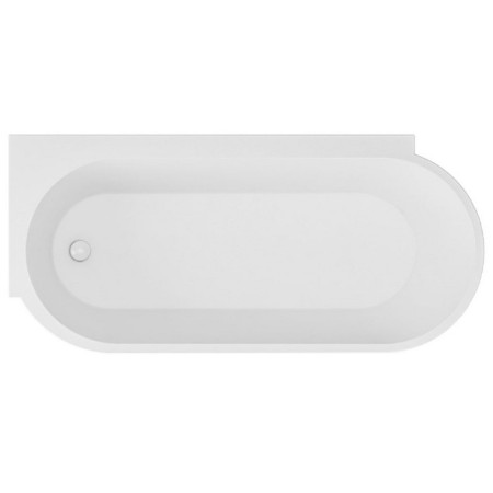 Beaufort Bray 1600 x 780mm Gloss White Left Hand Freestanding Bath