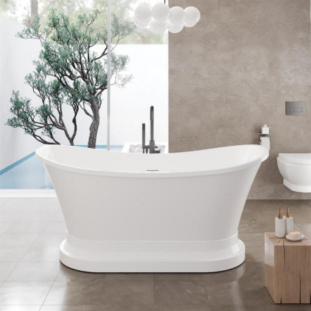 33.0065 Beaufort Chesham 1524 x 813mm White Freestanding Bath Lifestyle