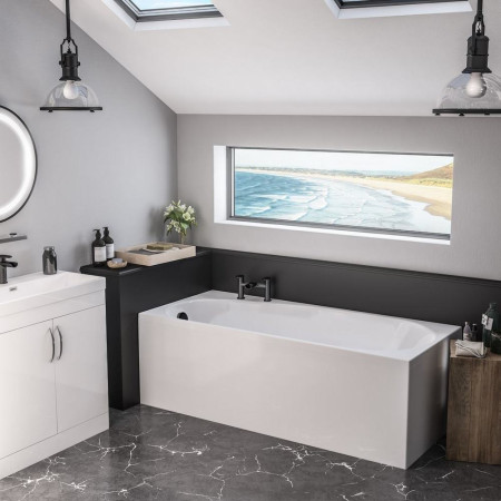 Beaufort Fitzroy 1700 x 750mm Right Handed Single Ended Bath