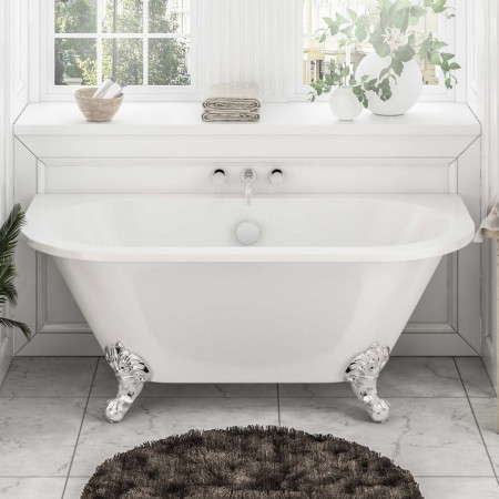 33.0015 Beaufort Mortlake 1500 x 740mm Gloss White Freestanding Bath (2)