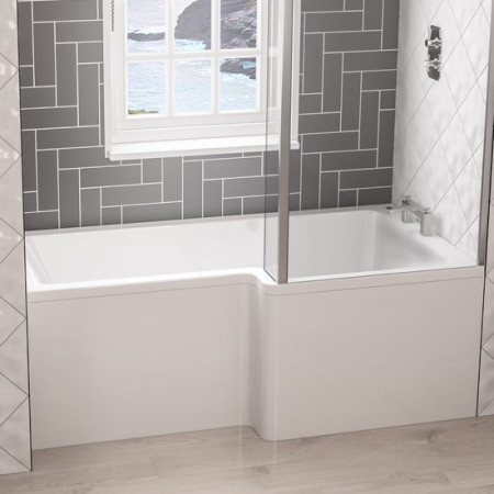 42.0232 Beaufort Portland 1600 x 850mm L Shaped Bath Right Handed Lifestyle