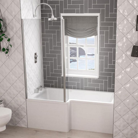 42.0231 Beaufort Portland 1600 x 850mm L Shaped Bath Left Handed Lifestyle