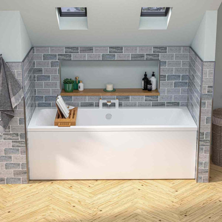 Beaufort Portland 1700 x 700mm Double Ended Bath In Room Setting