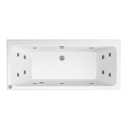 42.2016 Beaufortè Portland 1700 x 750mm 14 Jet Whirlpool Double Ended Bath Cut Out