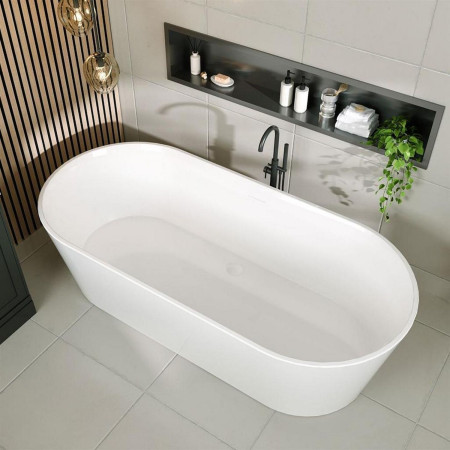 33.0063 Beaufort Putney 1590 x 750mm Low Level Easy Access Freestanding Bath Lifestyle