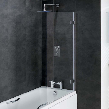 Beaufort Volente 6mm Hinged 850 x 1500mm Bath Screen