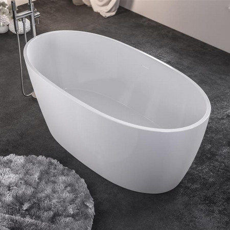 33.0003 Beaufort Wandsworth 1495 x 725mm Gloss White Freestanding Bath Lifestyle