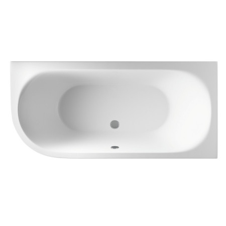 42.1056 Beauforté Biscay 1600 x 725mm Double Ended Curved Right Hand Bath (1)