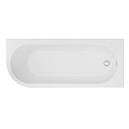 Beauforté Biscay Curved 1700 x 750mm Single Ended Right Handed Bath
