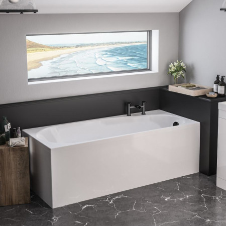 Beauforté Fitzroy 1700 x 750mm Left Handed Single Ended Bath