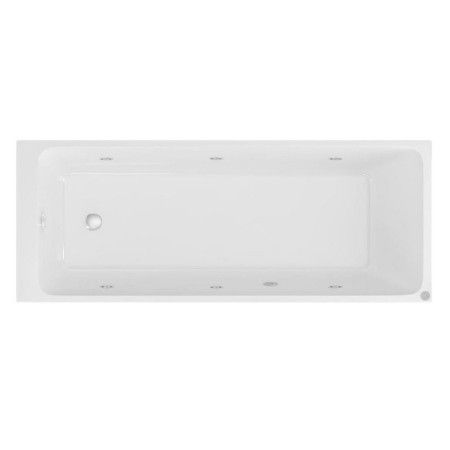 Beauforté Malin 1700 x 700mm 6 Jet Chrome Whirlpool Single Ended Bath