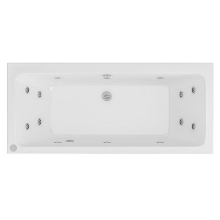 Beauforté Portland 1800 x 800mm 14 Jet Whirlpool Double Ended Bath