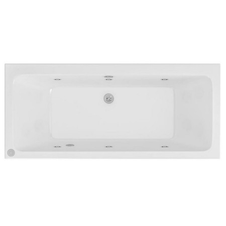 Beauforté Portland 1800 x 800mm 6 Jet Whirlpool Double Ended Bath