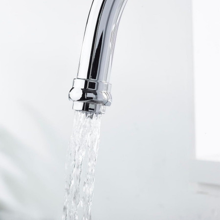 N SNK EF C Bristan 1901 Easyfit Sink Mixer in Chrome Spout Close Up