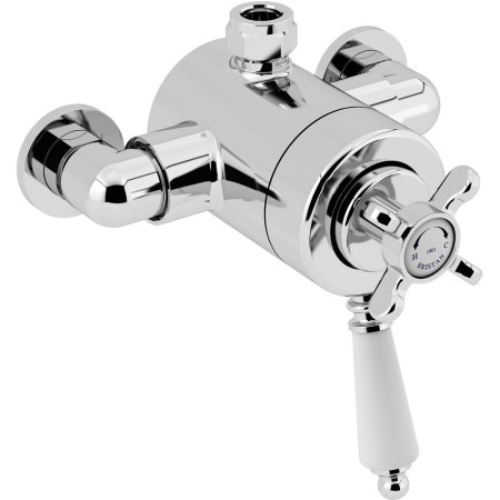 N2 CSHXTVO C Bristan 1901 Exposed Concentric Chrome Top Outlet Shower Valve