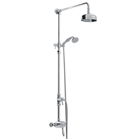 Bristan 1901 Thermostatic Exposed Single Control Shower Valve with Rigid Riser Kit