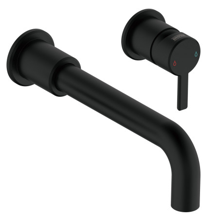 Bristan Altum 2TH Wall Mounted Basin Mixer in Black
