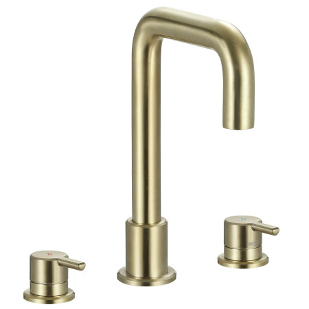 Bristan Altum 3TH Basin Mixer in Brushed Brass