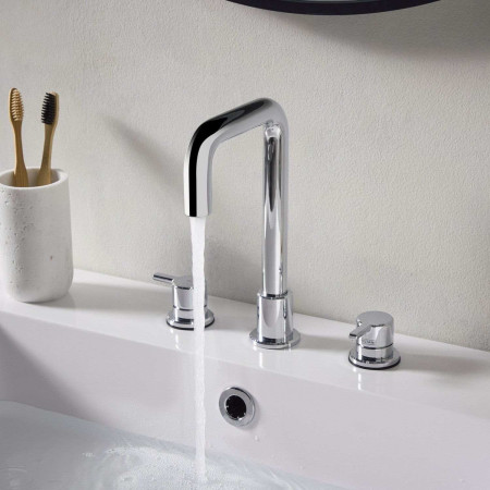 AL3THBASC Bristan Altum 3TH Basin Mixer in Chrome Switched On