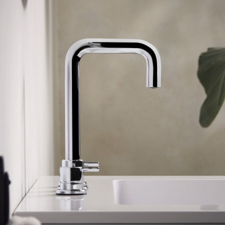 AL3THBASC Bristan Altum 3TH Basin Mixer in Chrome Side View