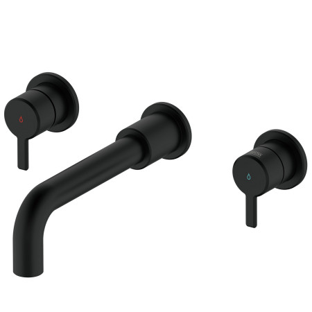 Bristan Altum 3TH Wall Mounted Basin Mixer in Black