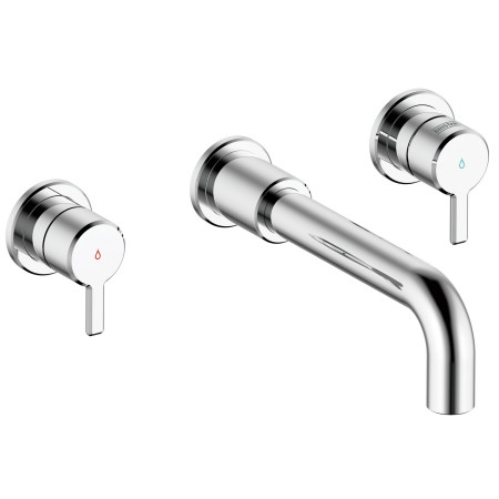 Bristan Altum 3TH Wall Mounted Bath Filler in Chrome