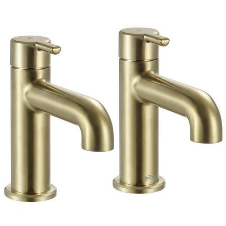Bristan Altum Basin Taps in Brushed Brass