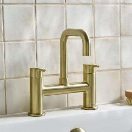 ALBFBB Bristan Altum Bath Filler in Brushed Brass Lifestyle