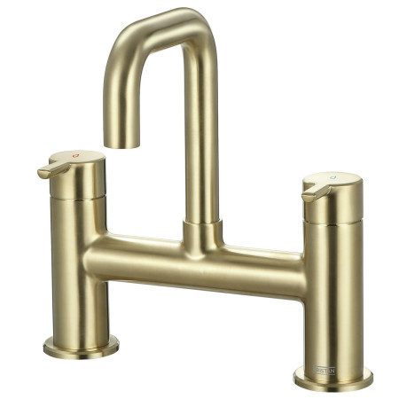 ALBFBB Bristan Altum Bath Filler in Brushed Brass Side View Cut Out