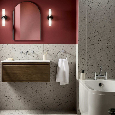 ALBFC Bristan Altum Bath Filler in Chrome with Wall Mounted Basin Tap