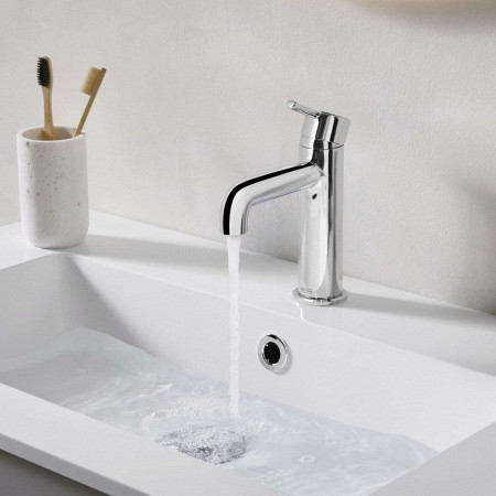 AL ES BAS C Bristan Altum Eco Start Basin Mixer with Waste in Chrome Lifestyle
