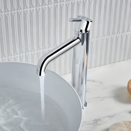AL ES TBAS C Bristan Altum Eco Start Tall Basin Mixer with Waste in Chrome Lifestyle