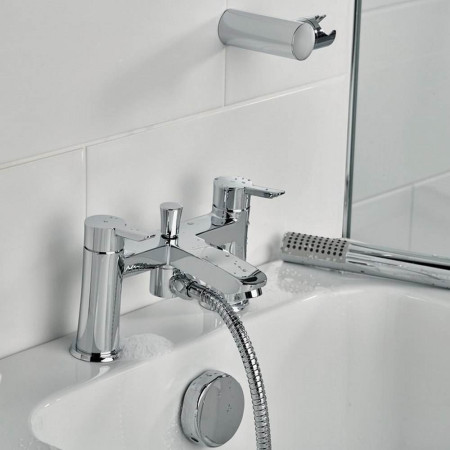 APE BSM C Bristan Apelo Bath Shower Mixer in Chrome Bathroom Setting