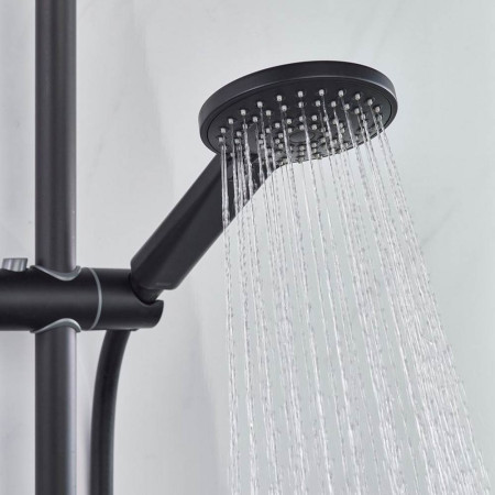 APELO BLK SHWR PK Bristan Apelo Concealed Shower Pack in Black Handset