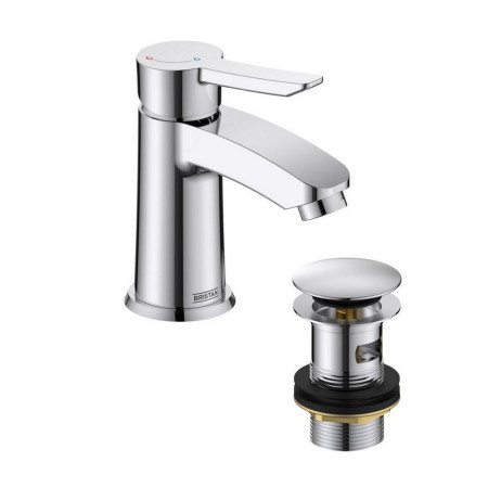 APE ES SMBAS C Bristan Apelo Eco Start Small Basin Mixer with Waste in Chrome (1)